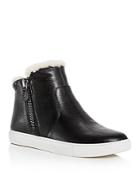 Gentle Souls By Kenneth Cole Women's Carter Cozy Shearling High-top Sneakers