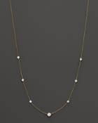 Diamond Station Necklace In 18k Yellow Gold, 1.0 Ct. T.w.