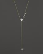 Meira T 14k Yellow Gold Disc & Teardrop Lariat Necklace With Diamonds, 18 - 100% Exclusive