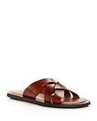 The Men's Store At Bloomingdale's Woven Leather Slide Sandals - 100% Exclusive