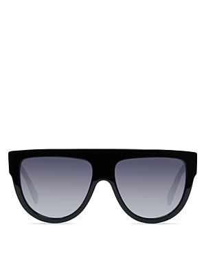 Celine Women's Polarized Flat Top Aviator Sunglasses, 60mm