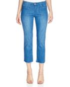 Sanctuary Marianne Frayed Cropped Flare Jeans In Olympus Wash