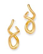 Bloomingdale's Twisted J Hoop Earrings In 14k Yellow Gold - 100% Exclusive