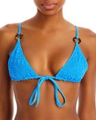 Palm Swimwear Isadore Smocked Bikini Top