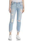 Mother Sinner Distressed Straight Jeans In Thanks For Nothin'