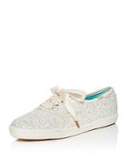 Kate Spade New York X Keds Glitter Lace Up Low Top Sneakers