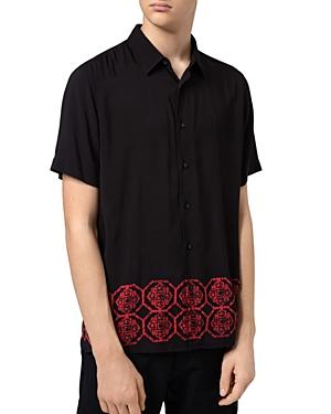 Hugo Ebor Printed Hem Regular Fit Shirt