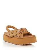 Mcm Women's Athela Platform Slingback Sandals