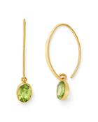 Bloomingdale's Peridot Threader Earrings In 14k Yellow Gold - 100% Exclusive