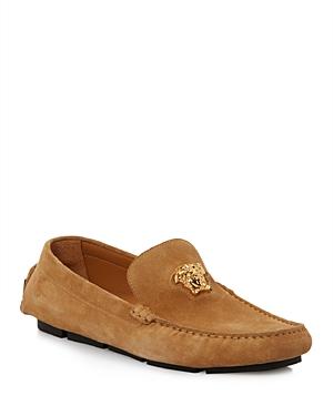 Versace Men's Suede Driver Loafers