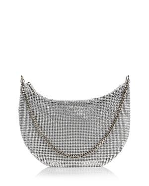Aqua Small Sparkling Baguette Shoulder Bag - 100% Exclusive