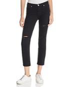 Hudson Zooey High-rise Destroyed Straight Jeans In Ambiance Destructed