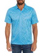 Robert Graham Downdrift Printed Classic Fit Performance Polo Shirt