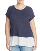 B Collection By Bobeau Curvy Beckett Layered Top