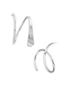 Moon & Meadow 14k White Gold Tapered Wire Cuff Earrings - 100% Exclusive
