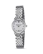 Frederique Constant Stainless Steel Slim Line Quartz Watch With Diamonds, 25mm