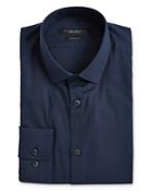 John Varvatos Star Usa Textured Dot Regular Fit Dress Shirt