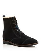 Toms Alpa Water-resistant Faux-shearling Lace Up Booties