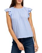Velvet By Graham & Spencer Stacy Flutter Sleeve Top