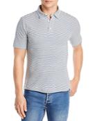 Faherty Cloud Stripe Regular Fit Short Sleeve Polo