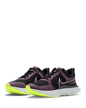 Nike Women's React Infinity Run Flyknit 2 Purple & Black Sneakers