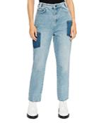 Ted Baker Urbis Boyfriend Jeans In Mid Blue
