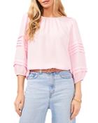 Vince Camuto Pleat Sleeve Crinkle Top