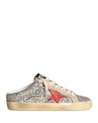 Golden Goose Women's Super Star Sabot Glitter Sneakers