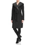 Dawn Levy Paige Down-lined Wrap Coat