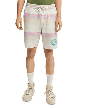 Scotch & Soda Melange Effect Printed Sweat Shorts