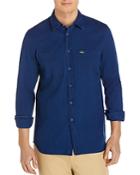 Lacoste Denim Long Sleeve Button-down Shirt