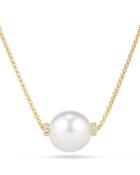 David Yurman Solari Single Station Necklace In 18k Gold With Diamonds And South Sea Cultured Pearl