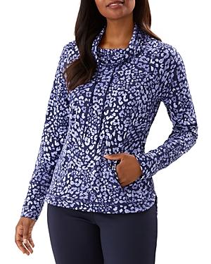 Tommy Bahama Leopard Islandzone Cowl Neck Top