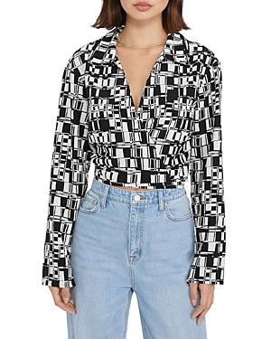 Sanctuary Wrap Around Printed Top