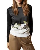 Ted Baker Bellae Floral Print Combo Sweater