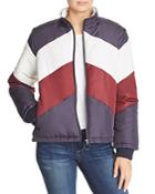 The Fifth Label Atom Color-blocked Chevron-pattern Jacket