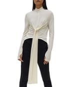 Helmut Lang Wrap Style Tie Front Top