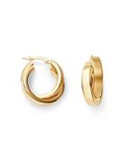 Bloomingdale's Crossover Hoop Earrings In 14k Yellow Gold - 100% Exclusive