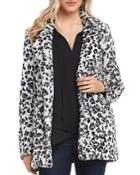 Karen Kane Faux-fur Leopard-print Coat