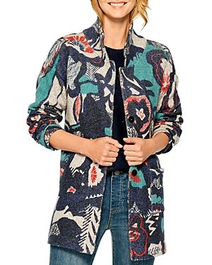 Nic+zoe Winter Blooms Printed Jacket