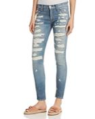 Hudson Nico Super Destructed Skinny Jeans In Southpaw
