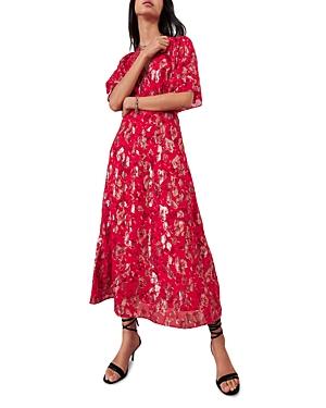 Ba & Sh Rouge Metallic Print Tee Dress