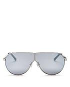 3.1 Phillip Lim Mirrored Shield Aviator Sunglasses, 70mm