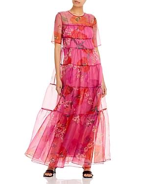 Staud Ilana Floral Print Dress