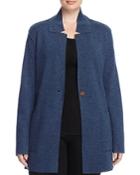 Eileen Fisher Plus Raw Edge Merino Wool Jacket