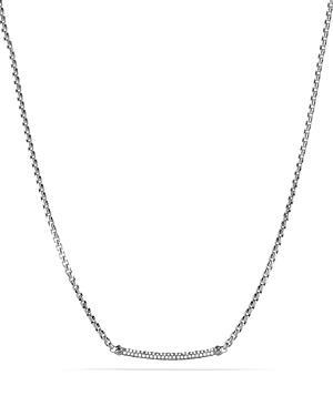 David Yurman Petite Pave Metro Chain Necklace With Diamonds