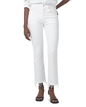 Citizens Of Humanity Isola Cropped Bootcut Jeans In Plaster