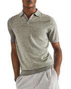 Reiss Duchie Open Collar Regular Fit Polo Shirt