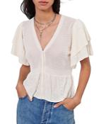 Ba & Sh Acacio Pointelle Cardigan Top