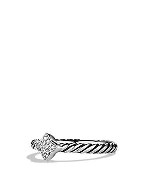 David Yurman Quatrefoil Ring With Diamonds
